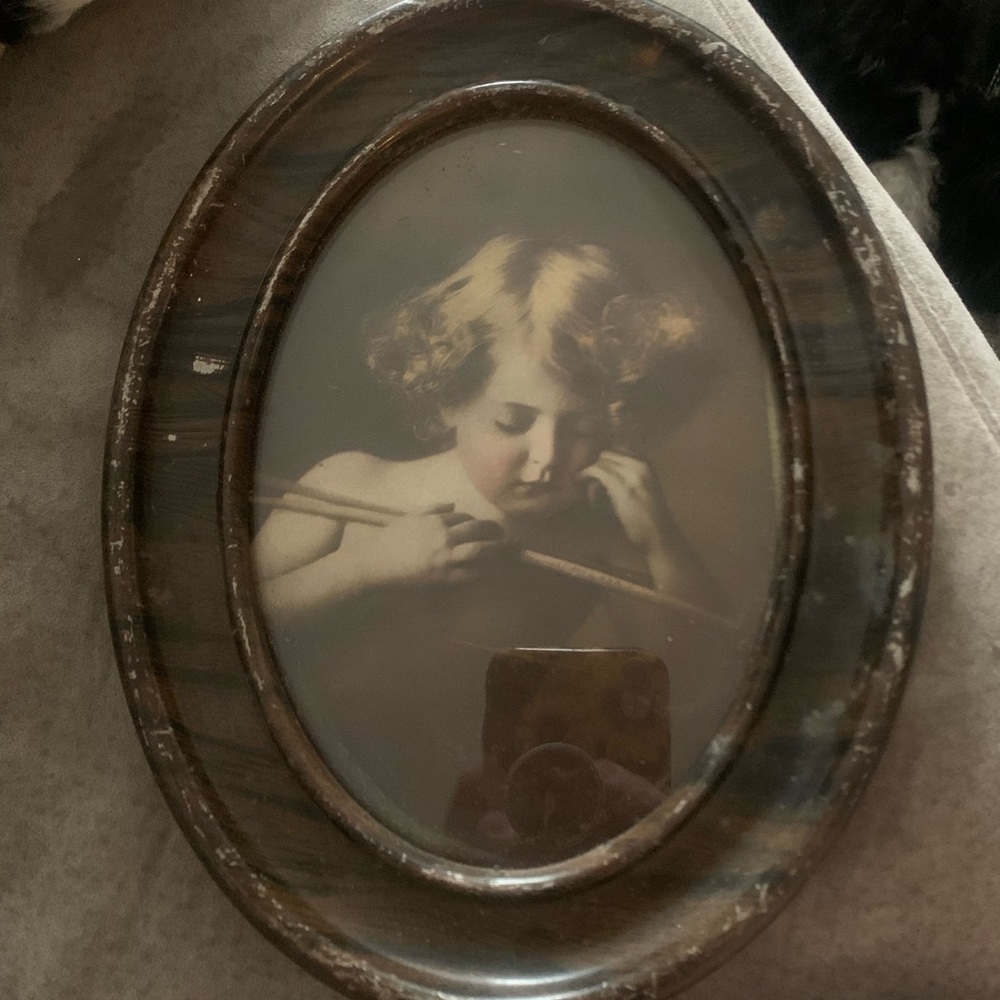 Cupid awake and Cupid asleep MB Parkinson portraits